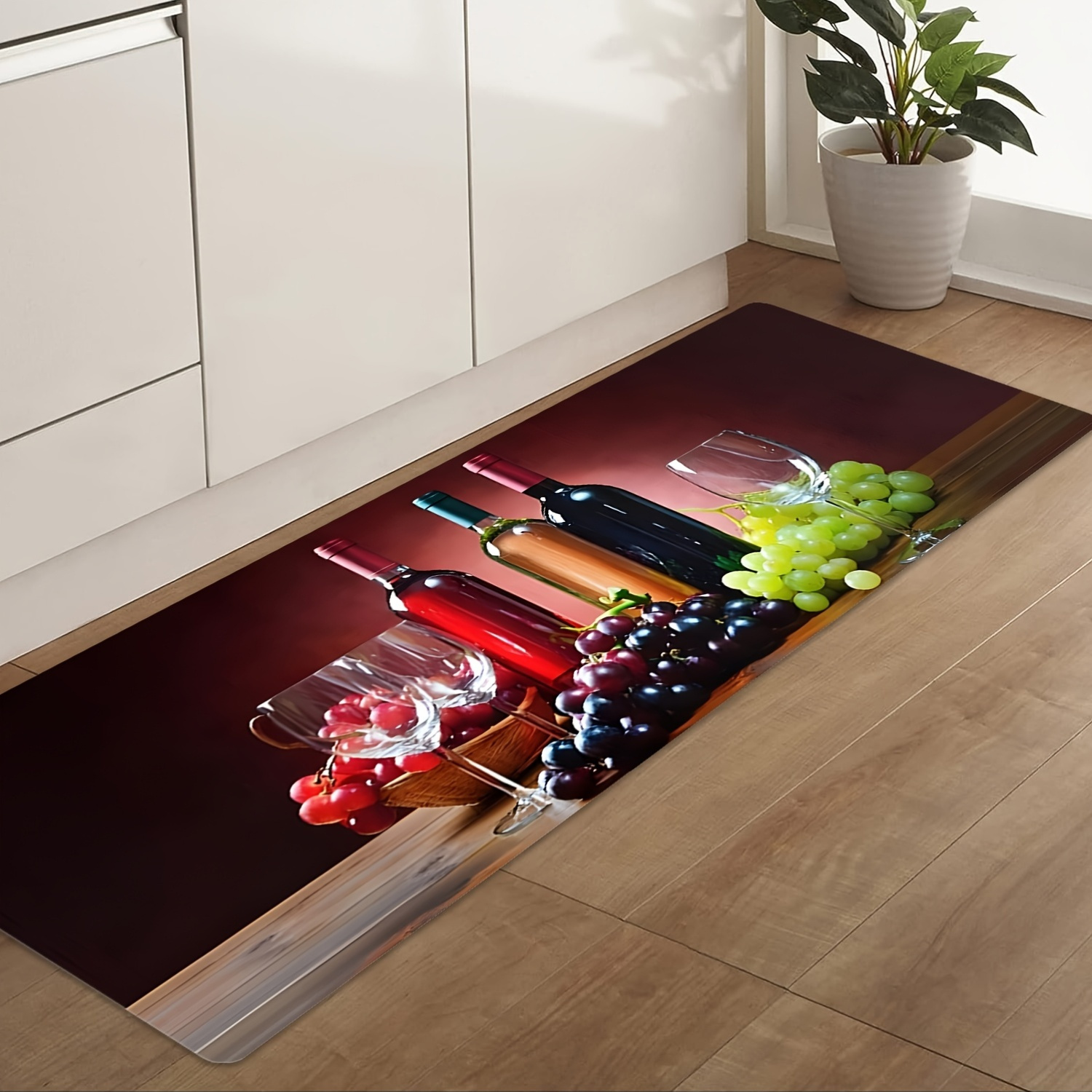 Commercial Printing Supplies Usa - Alfombra larga con estampado de uvas