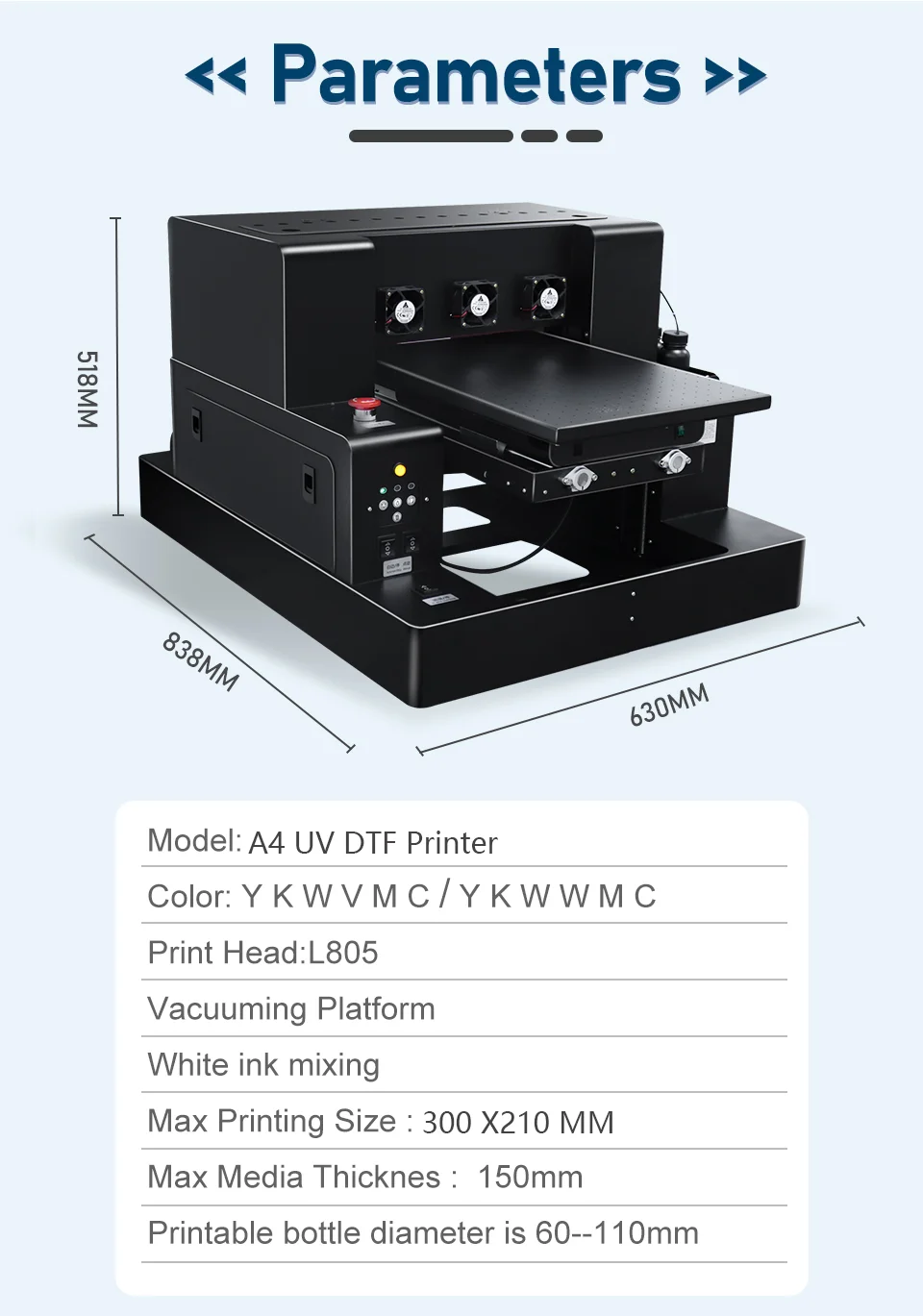 Impresora UV LED Irtop A4, Imp - Uv Flatbed Printer reseña y precio